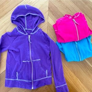 Set of 3 Hanes Zip Up girl S